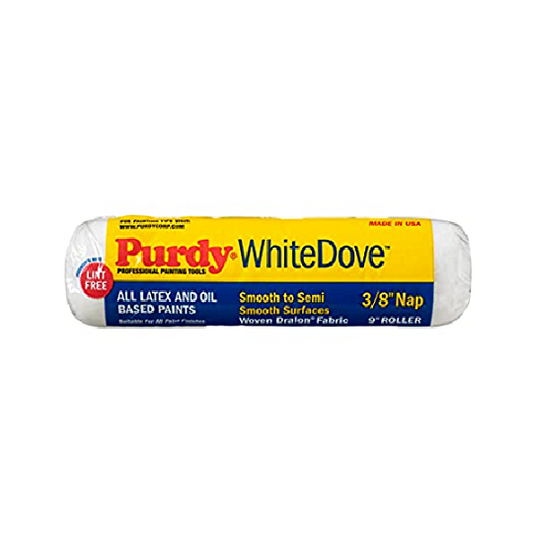 Purdy White Dove  3/8 Nap 9""
