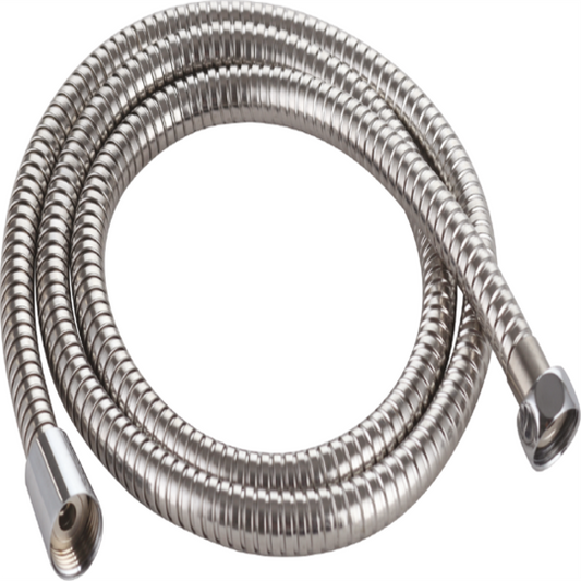 1.75M x 1/2" x 9mm Bore Shower Hose CHROME