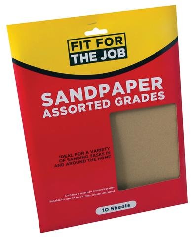 FFJ Sandpaper - Assorted Grades (PK10)