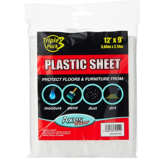 Plastic Sheet Red Series 3.6m x 2.74m (Pack Of 3)