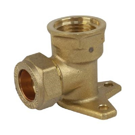 COWPE-15D COMPRESSION 15MM X 1/2" WALL PLATE ELBOW