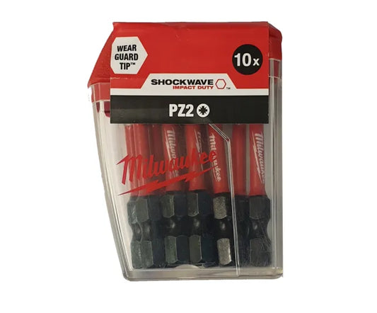 Milwaukee Screwdriving Bit ShW CD PZ2 50mm-10pc UK GBX