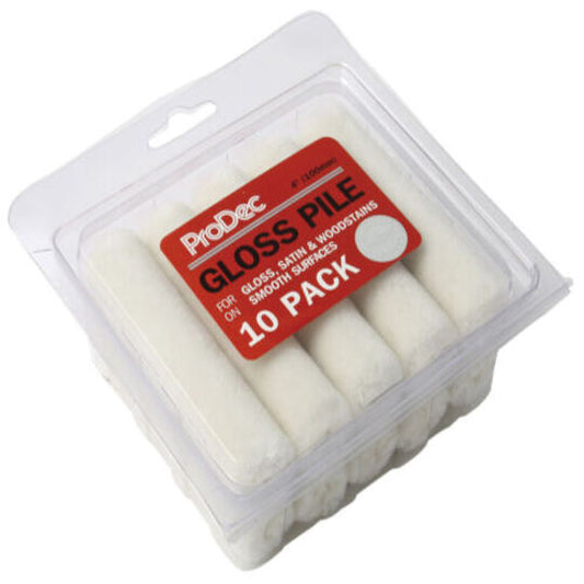 10pk 4" Gloss Pile Mini Roller