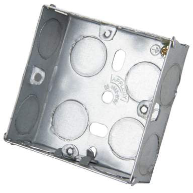 1 Gang 25mm Flush Metal Knockout Box