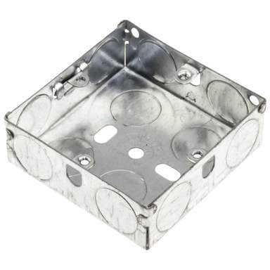1 Gang 25mm Flush Metal Knockout Box