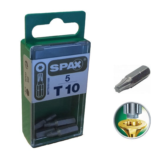 SPAX POZI PZ1 - LENGTH 25MM 5 BITS