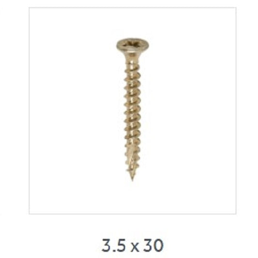 Classic Screw PZ CSK ZYP 3.5 x 30 - 35030CLAF