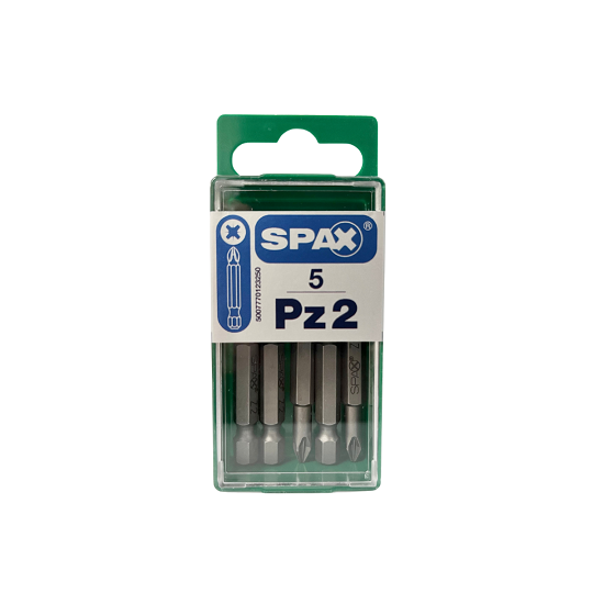 SPAX POZI PZ2 - LENGTH 50MM 5 BITS