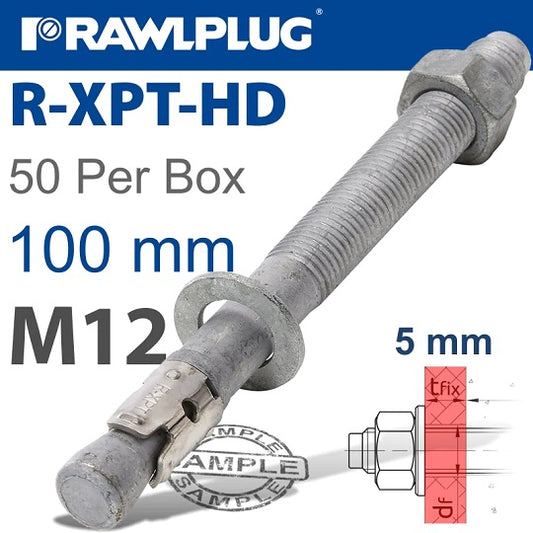 R-XPT-HD-12100/5 Throughbolt M12x100mm