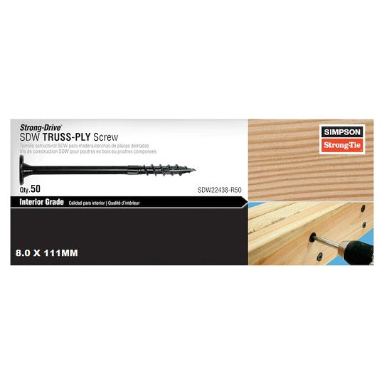 SDW Screw 8.0 x 111mm 50 Box