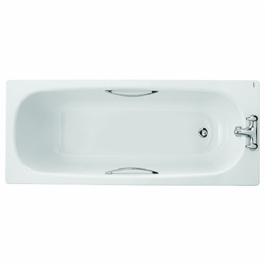 Twyford Celtic Straight Steel Bath 1600x700mm 2 Ta