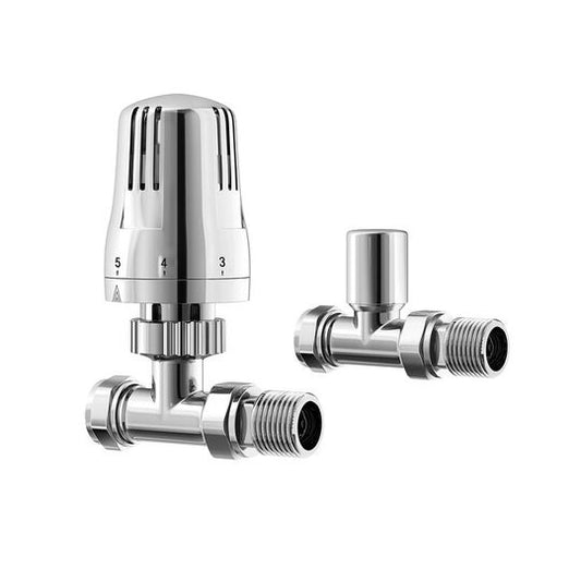Radiator Valve Straight 15mm (Pair)