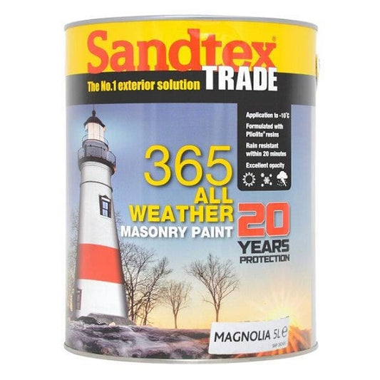 Sandtex Trade 365 All Weather Smooth 5L Magnolia