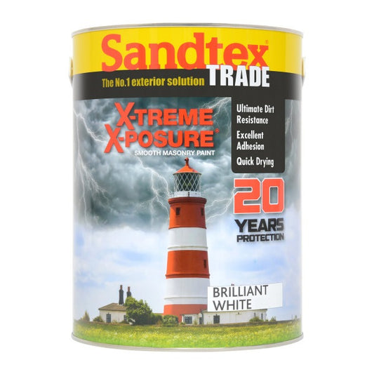 Sandtex Trade X-treme X-posure Smooth Masonry Brilliant White 5L