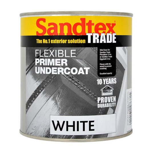 Sandtex Trade Flexible Primer Undercoat 1L White