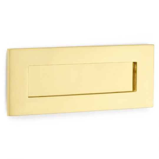 Letter plate 254x76mm Polished Brass