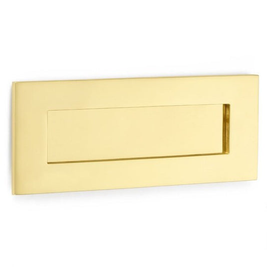 Letter plate 254x76mm Polished Brass