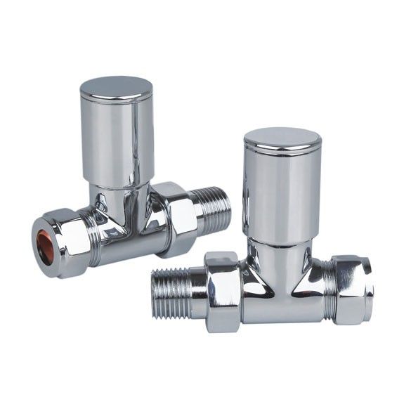Radiator Valve Straight 15mm (Pair)