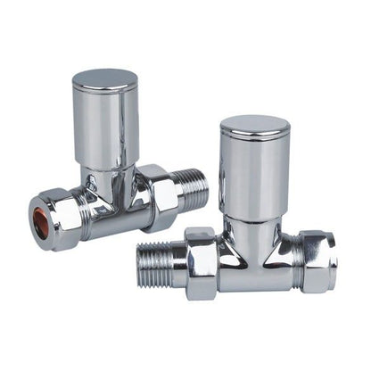 Radiator Valve Straight 15mm (Pair)