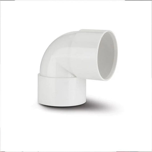 Polypipe WS64W Knuckle Elbow 50mm White