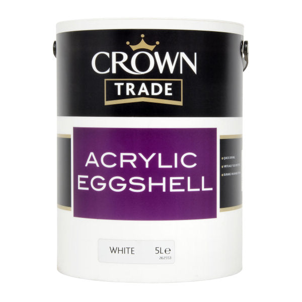 Crown Acrylic Eggshell White 5L