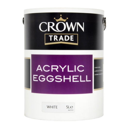 Crown Acrylic Eggshell White 5L