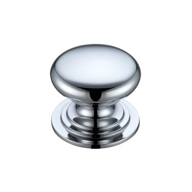Victorian cupboard knob 45mm CP