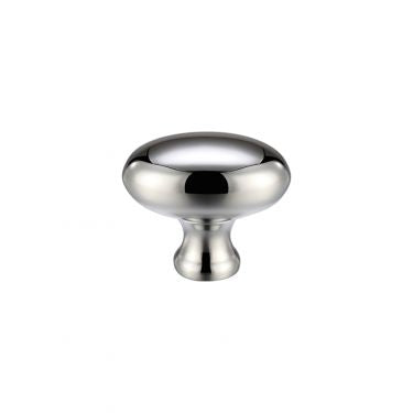 Oval cupboard knob 32mm CP
