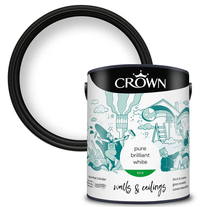 Crown Silk Emulsion Brilliant White 2.5L