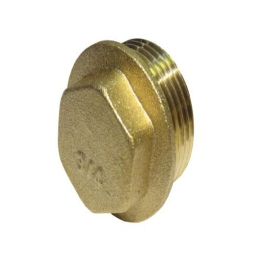 THREAD 3/4" Flange Plug BRASS