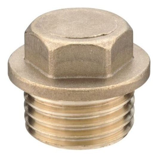 THREAD 1" Flange Plug BRASS