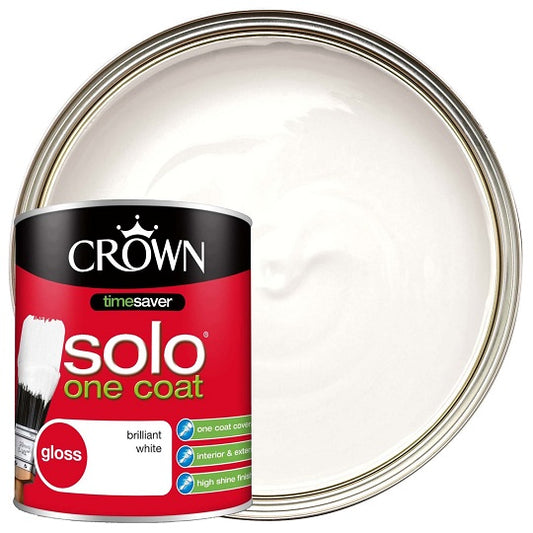 Crown Solo Gloss Brilliant White 750ml