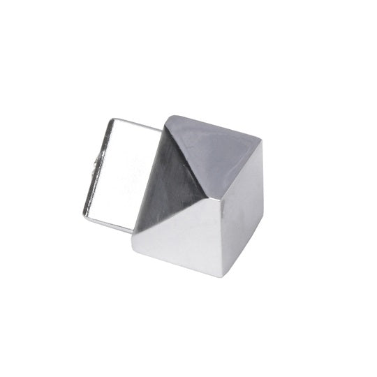 10mm Triangular Corner Silver Internal