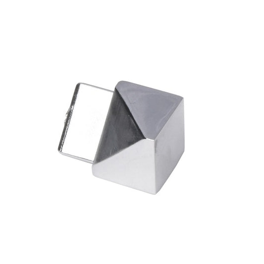 10mm Triangular Corner Silver Internal