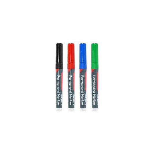Builders Permanent Markers 4pk