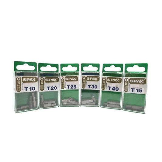 SPAX T-STAR PLUS T15 - LENGTH 25MM  1 BIT
