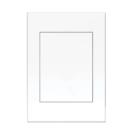 Gang Blank Plate White