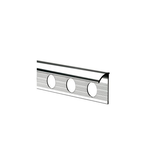 ECONOMY SILVER TRIM 8mm (fits 6mm tile)