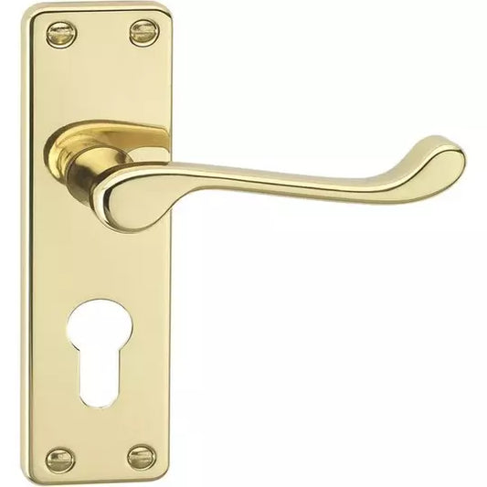 Scroll Lever on Euro Backplate PB