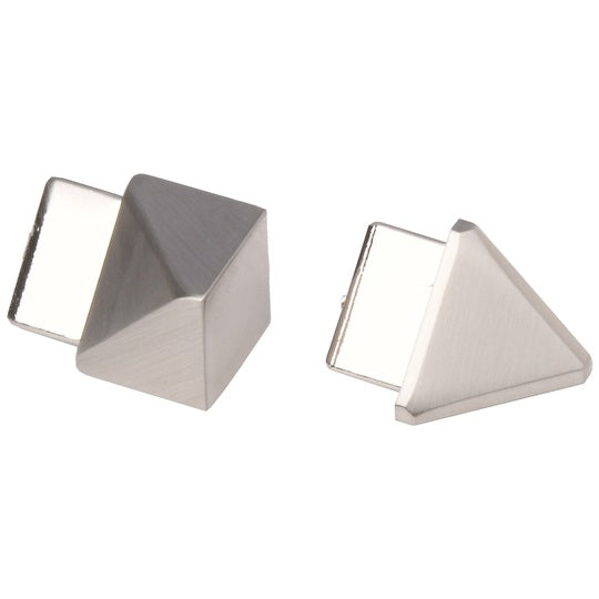 10mm Triangular Corner Silver External