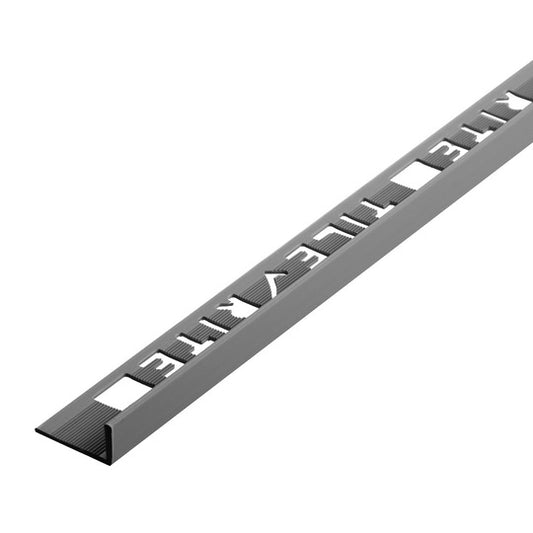 12mm Grey PVC L Shaped Tile Trim