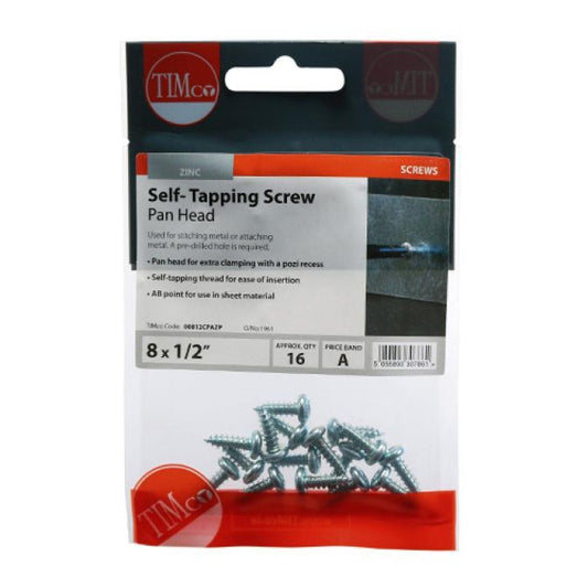 S/Tapping Screws 8x1/2 16pcs