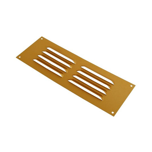 Louvre Vent Gold Anodised 225mmx150mm