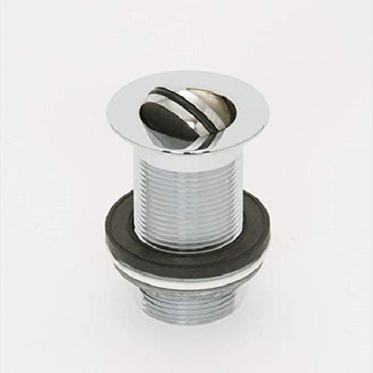 Swivel Plug Unslotted Basin Waste Chrome