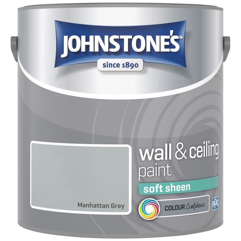 JOHNSTONE'S VINYL SOFT SHEEN MANHATTAN GREY 2.5L