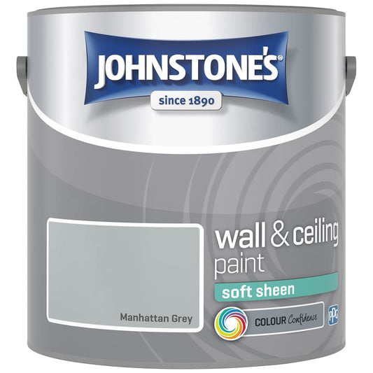 JOHNSTONE'S VINYL SOFT SHEEN MANHATTAN GREY 2.5L