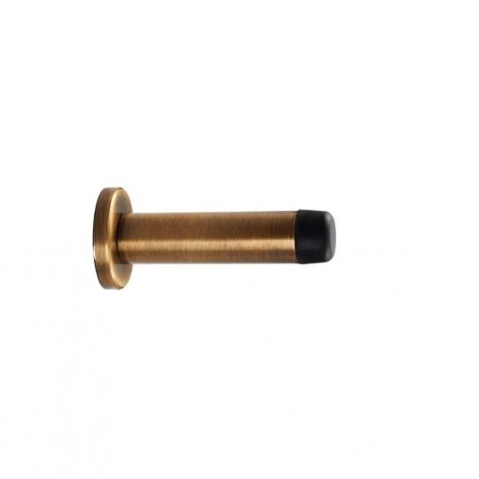 Cylinder Pattern Door Stop Antique Brass