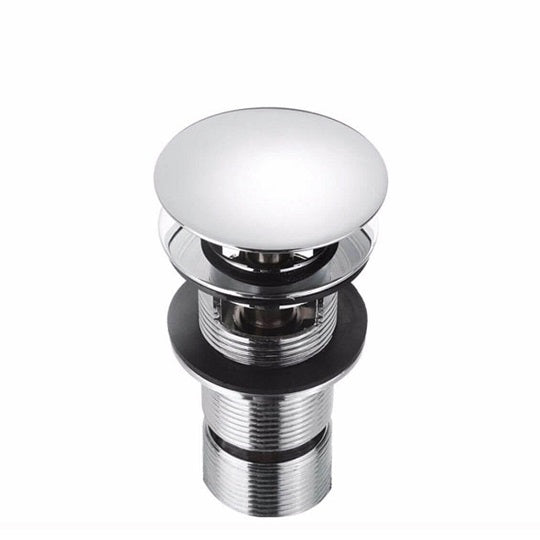 Slotted Clicker Mushroom Basin Waste Chrome