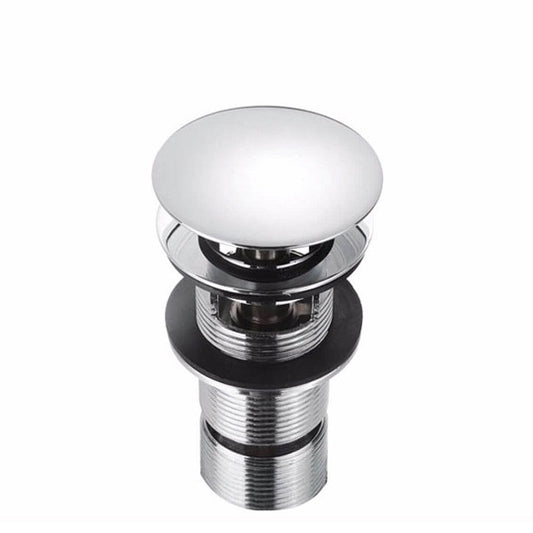 Slotted Clicker Mushroom Basin Waste Chrome
