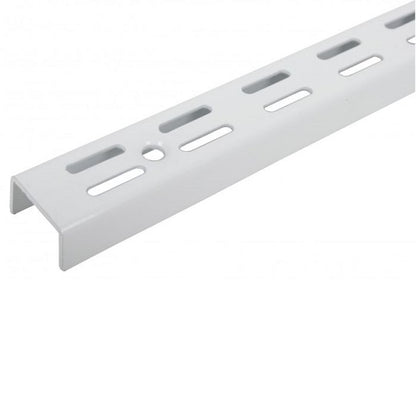 Twin Slot Uprights White 425mm